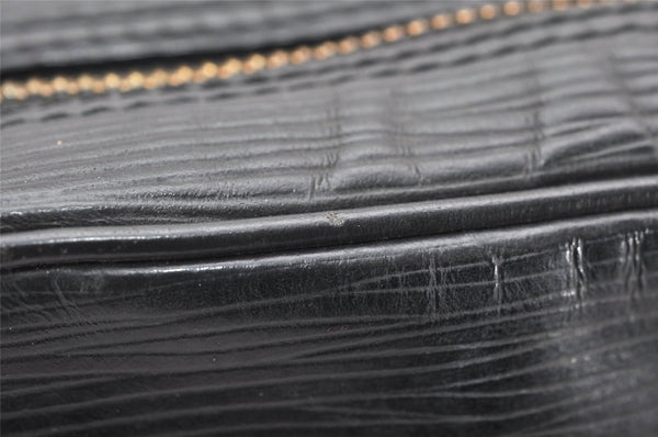 Authentic Louis Vuitton Epi Danube Shoulder Cross Bag Black M45632 LV 4029K