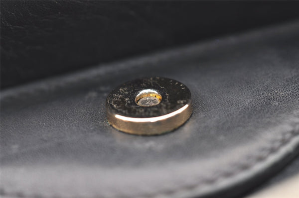 Authentic GUCCI Vintage Shoulder Cross Body Bag Purse Leather Black 4031I