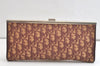 Authentic Christian Dior Trotter Clutch Hand Bag Purse Canvas Leather Red 4031K