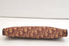 Authentic Christian Dior Trotter Clutch Hand Bag Purse Canvas Leather Red 4031K