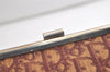 Authentic Christian Dior Trotter Clutch Hand Bag Purse Canvas Leather Red 4031K