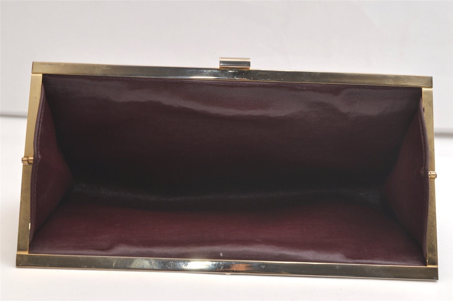 Authentic Christian Dior Trotter Clutch Hand Bag Purse Canvas Leather Red 4031K