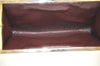 Authentic Christian Dior Trotter Clutch Hand Bag Purse Canvas Leather Red 4031K