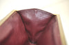 Authentic Christian Dior Trotter Clutch Hand Bag Purse Canvas Leather Red 4031K