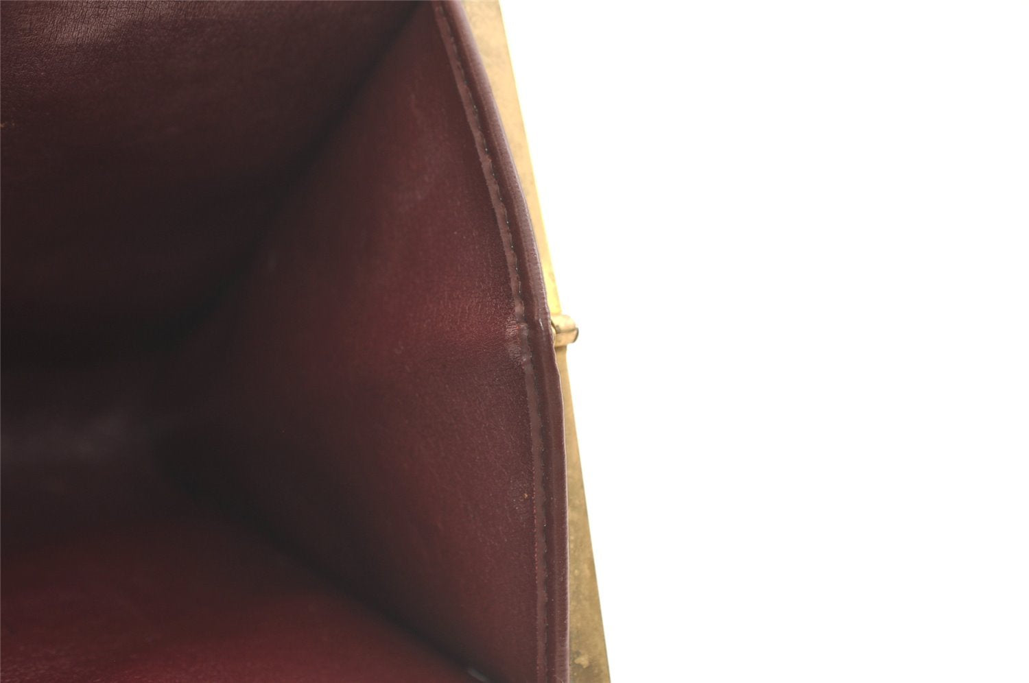 Authentic Christian Dior Trotter Clutch Hand Bag Purse Canvas Leather Red 4031K