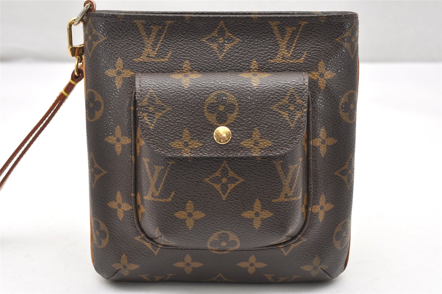 Authentic Louis Vuitton Monogram Partition Clutch Hand Bag Purse M51901 LV 4032K