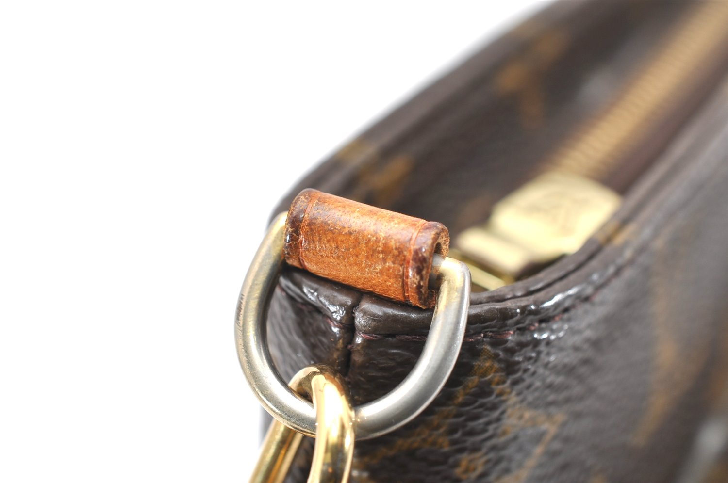 Authentic Louis Vuitton Monogram Partition Clutch Hand Bag Purse M51901 LV 4032K