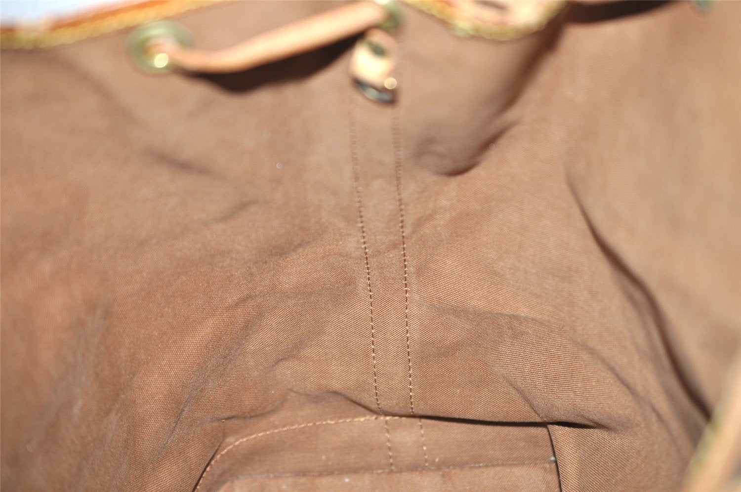 Authentic Louis Vuitton Monogram Noe Shoulder Drawstring Bag M42224 LV 4033I