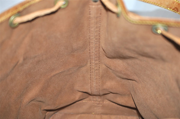 Authentic Louis Vuitton Monogram Noe Shoulder Drawstring Bag M42224 LV 4033I