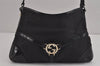 Authentic GUCCI Interlocking G Shoulder Hand Bag Canvas Leather Black 4033J