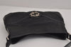 Authentic GUCCI Interlocking G Shoulder Hand Bag Canvas Leather Black 4033J