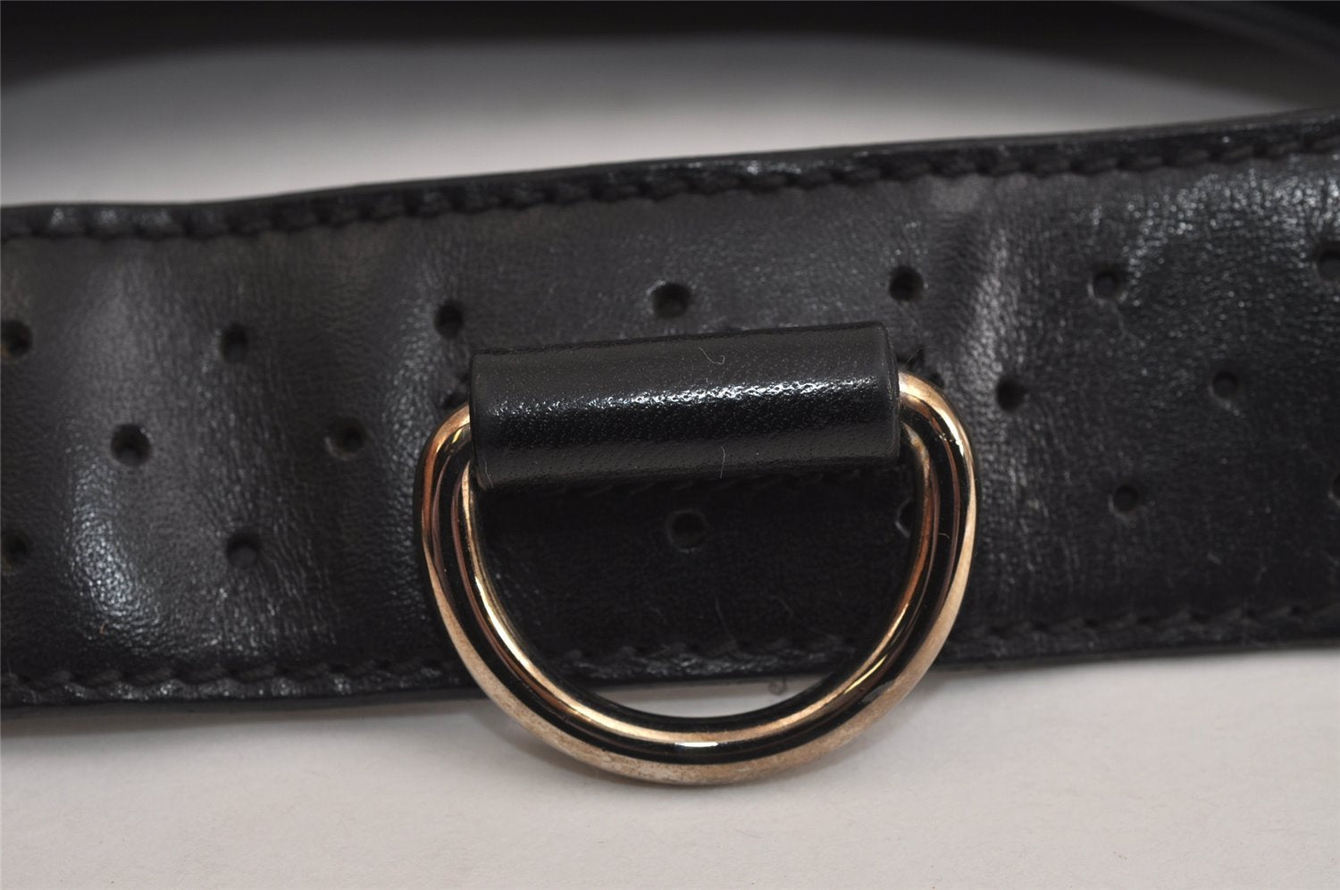 Authentic GUCCI Interlocking G Shoulder Hand Bag Canvas Leather Black 4033J