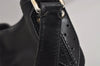 Authentic GUCCI Interlocking G Shoulder Hand Bag Canvas Leather Black 4033J
