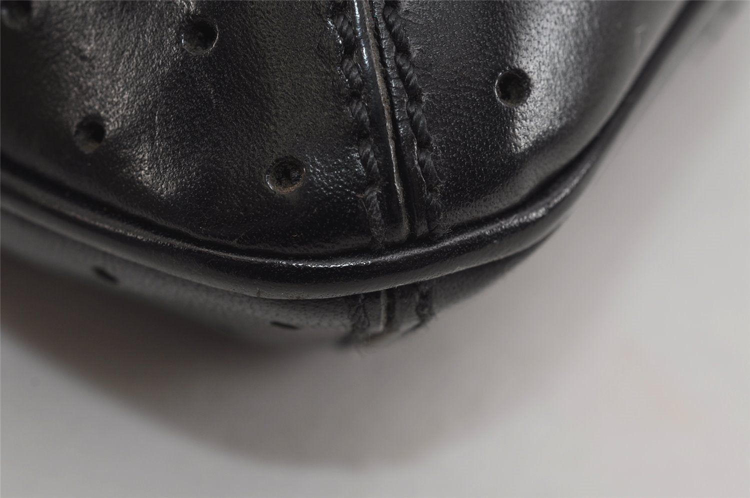 Authentic GUCCI Interlocking G Shoulder Hand Bag Canvas Leather Black 4033J