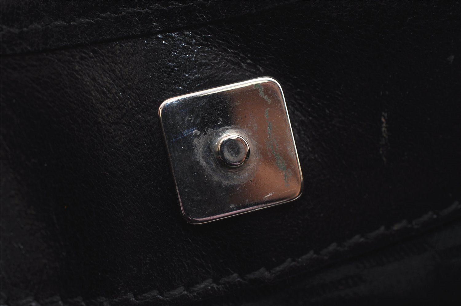 Authentic GUCCI Interlocking G Shoulder Hand Bag Canvas Leather Black 4033J