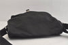 Authentic PRADA Nylon Tessuto Leather Shoulder Cross Body Bag Black 4033K