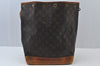Authentic Louis Vuitton Monogram Noe Shoulder Drawstring Bag M42224 LV 4034I