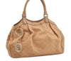Authentic GUCCI Guccissima Sukey Shoulder Tote Bag GG Leather 211944 Beige 4034J