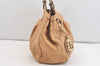 Authentic GUCCI Guccissima Sukey Shoulder Tote Bag GG Leather 211944 Beige 4034J