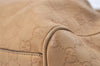 Authentic GUCCI Guccissima Sukey Shoulder Tote Bag GG Leather 211944 Beige 4034J
