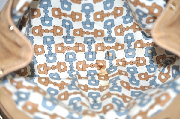 Authentic GUCCI Guccissima Sukey Shoulder Tote Bag GG Leather 211944 Beige 4034J