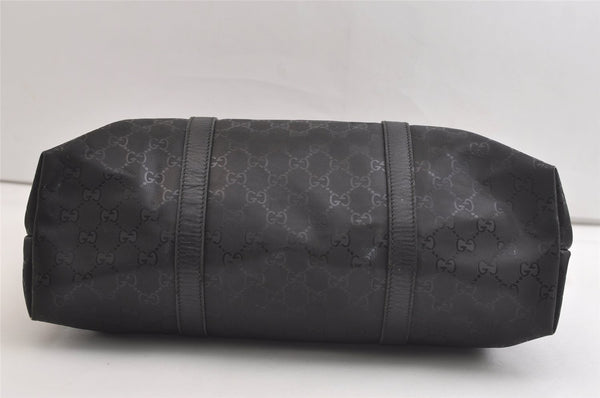 Authentic GUCCI GG Imprime Tote Shoulder Bag GG PVC Leather 223668 Black 4034K