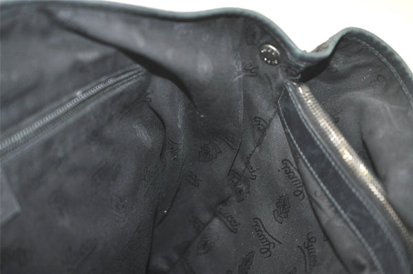 Authentic GUCCI GG Imprime Tote Shoulder Bag GG PVC Leather 223668 Black 4034K