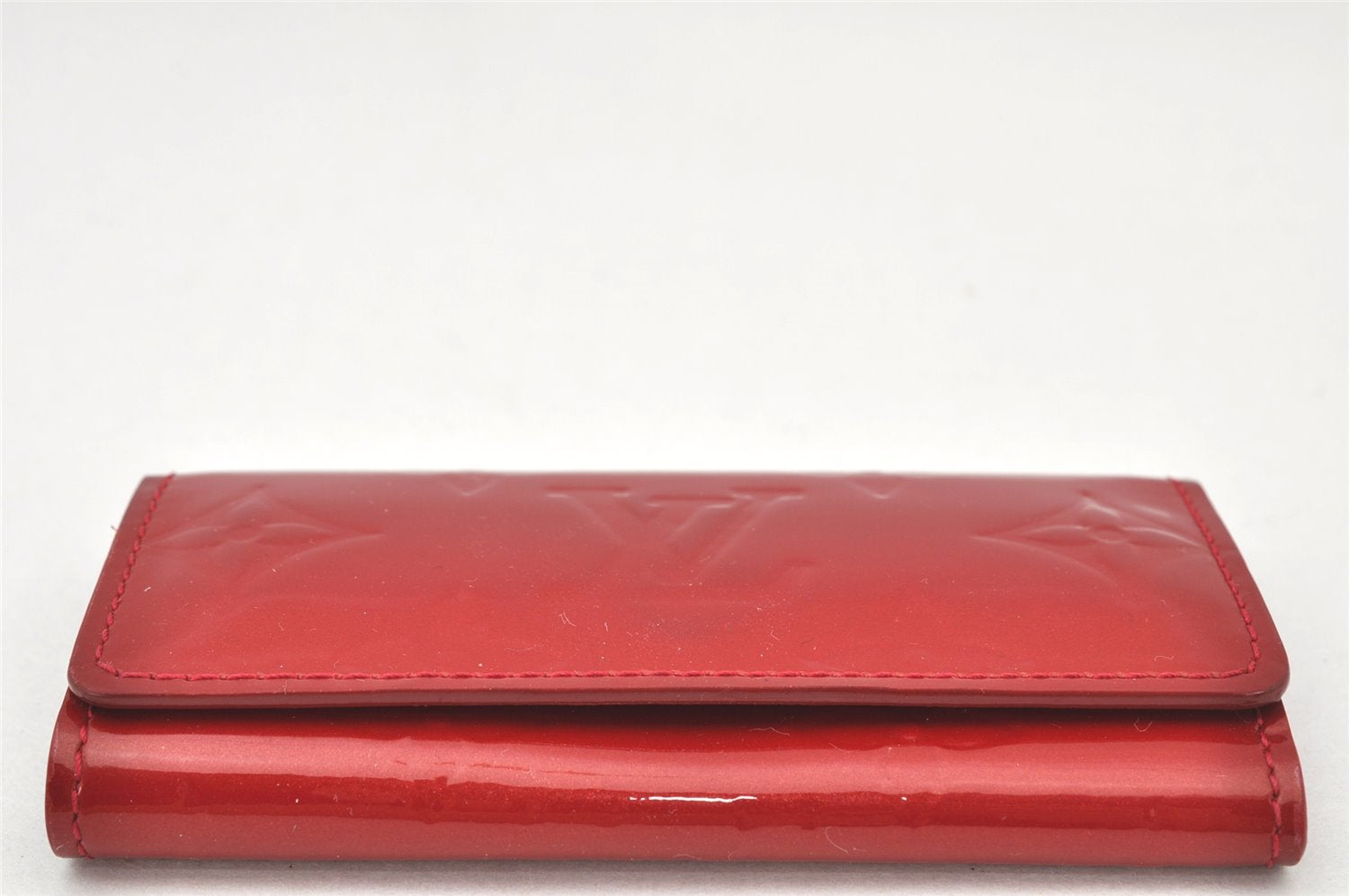 Authentic Louis Vuitton Vernis Multicles 4 Four Hooks Key Case M91976 Red 4036K