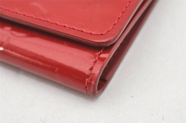 Authentic Louis Vuitton Vernis Multicles 4 Four Hooks Key Case M91976 Red 4036K