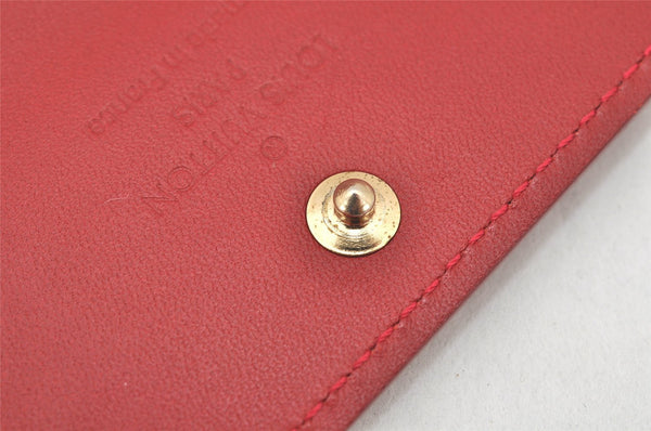 Authentic Louis Vuitton Vernis Multicles 4 Four Hooks Key Case M91976 Red 4036K