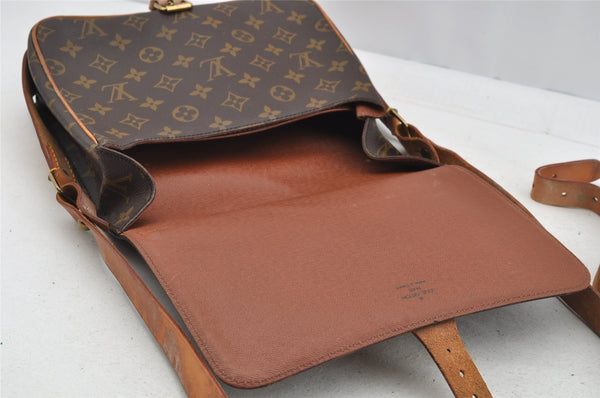 Authentic Louis Vuitton Monogram Cartouchiere GM M51252 Shoulder Bag Junk 4037I