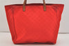 Authentic GUCCI Vintage Shoulder Tote Bag GG Nylon Leather 282439 Red 4037J