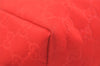 Authentic GUCCI Vintage Shoulder Tote Bag GG Nylon Leather 282439 Red 4037J
