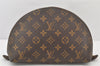Auth Louis Vuitton Monogram Trousse Demi Ronde 23 Cosmetic Pouch LV Junk 4037K