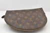 Auth Louis Vuitton Monogram Trousse Demi Ronde 23 Cosmetic Pouch LV Junk 4037K