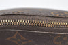 Auth Louis Vuitton Monogram Trousse Demi Ronde 23 Cosmetic Pouch LV Junk 4037K