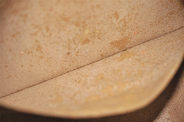 Auth Louis Vuitton Monogram Trousse Demi Ronde 23 Cosmetic Pouch LV Junk 4037K