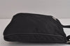 Authentic PRADA Nylon Tessuto Leather Shoulder Cross Body Bag Purse Black 4038J