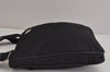 Authentic PRADA Nylon Tessuto Leather Shoulder Cross Body Bag Purse Black 4038J