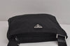 Authentic PRADA Nylon Tessuto Leather Shoulder Cross Body Bag Purse Black 4038J
