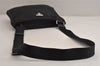 Authentic PRADA Nylon Tessuto Leather Shoulder Cross Body Bag Purse Black 4038J