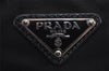 Authentic PRADA Nylon Tessuto Leather Shoulder Cross Body Bag Purse Black 4038J