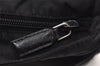 Authentic PRADA Nylon Tessuto Leather Shoulder Cross Body Bag Purse Black 4038J
