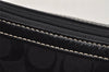 Authentic COACH Signature Hand Bag Pouch Purse Canvas Leather F44612 Black 4039I