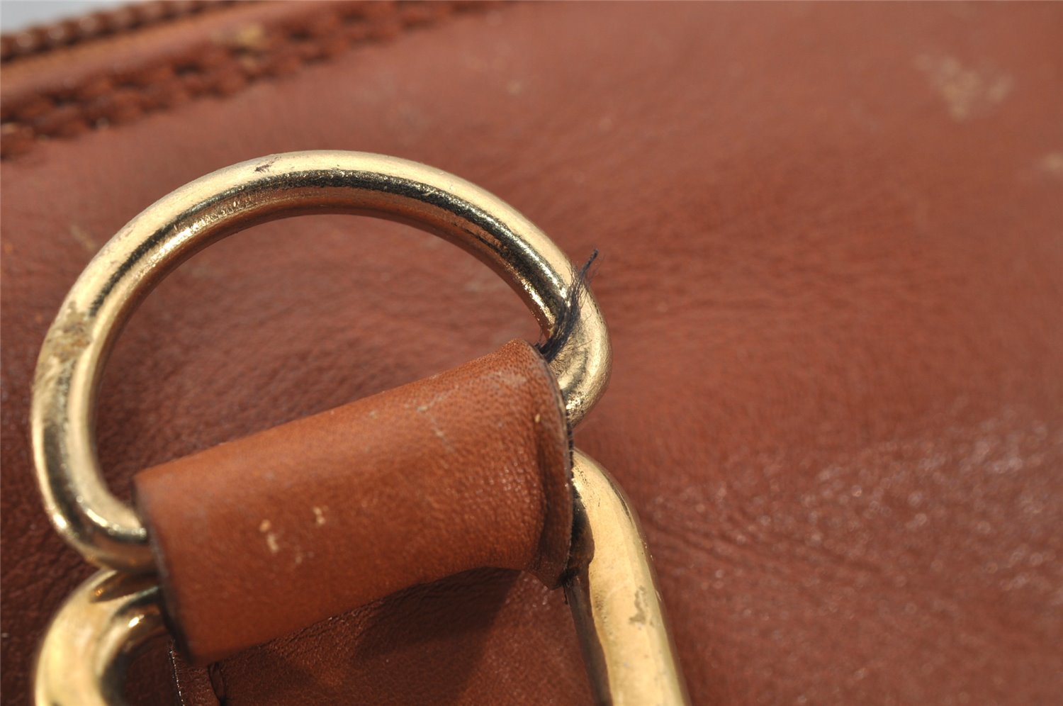 Authentic GUCCI Bamboo 2Way Shoulder Hand Bag Purse Leather Brown Junk 4039J