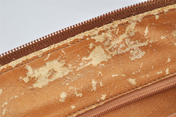 Authentic GUCCI Bamboo 2Way Shoulder Hand Bag Purse Leather Brown Junk 4039J