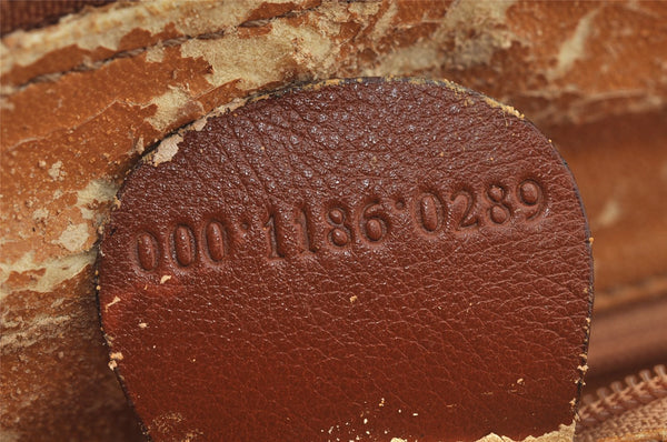 Authentic GUCCI Bamboo 2Way Shoulder Hand Bag Purse Leather Brown Junk 4039J