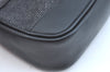 Authentic GUCCI Web Sherry Line Hand Bag Pouch Canvas Leather 92821 Black 4040I