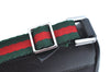Authentic GUCCI Web Sherry Line Hand Bag Pouch Canvas Leather 92821 Black 4040I