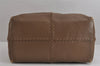 Authentic BOTTEGA VENETA Vintage Leather Boston Hand Bag Brown 4041J